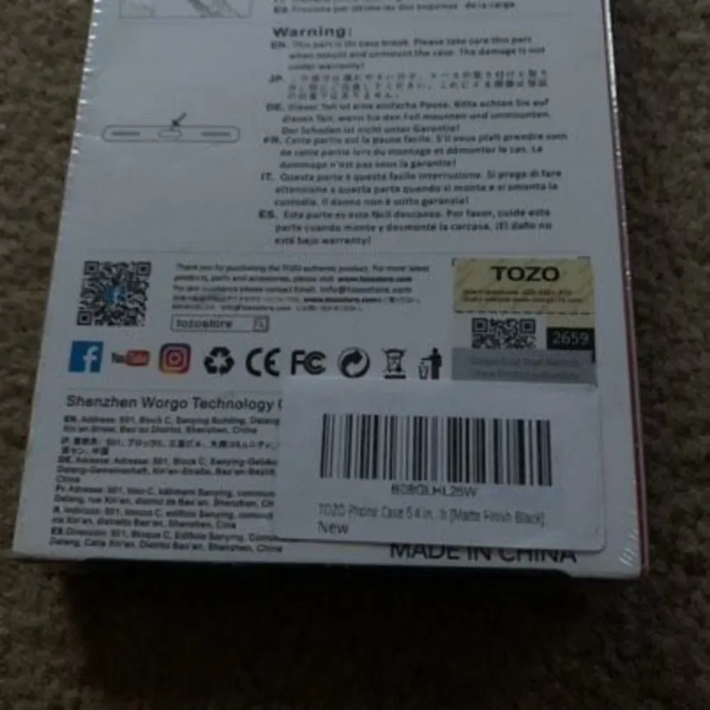 Tozo Ultra-Thin Black Case For IPhone 2020
